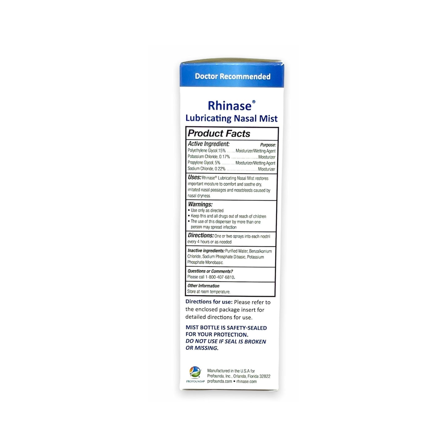 Rhinase Nasal Care Combo Pack - Nasal Gel (1 oz) & Saline Spray (1 oz) for Dryness, Allergy Relief & Nosebleed Prevention, Aloe-Free & pH Balanced