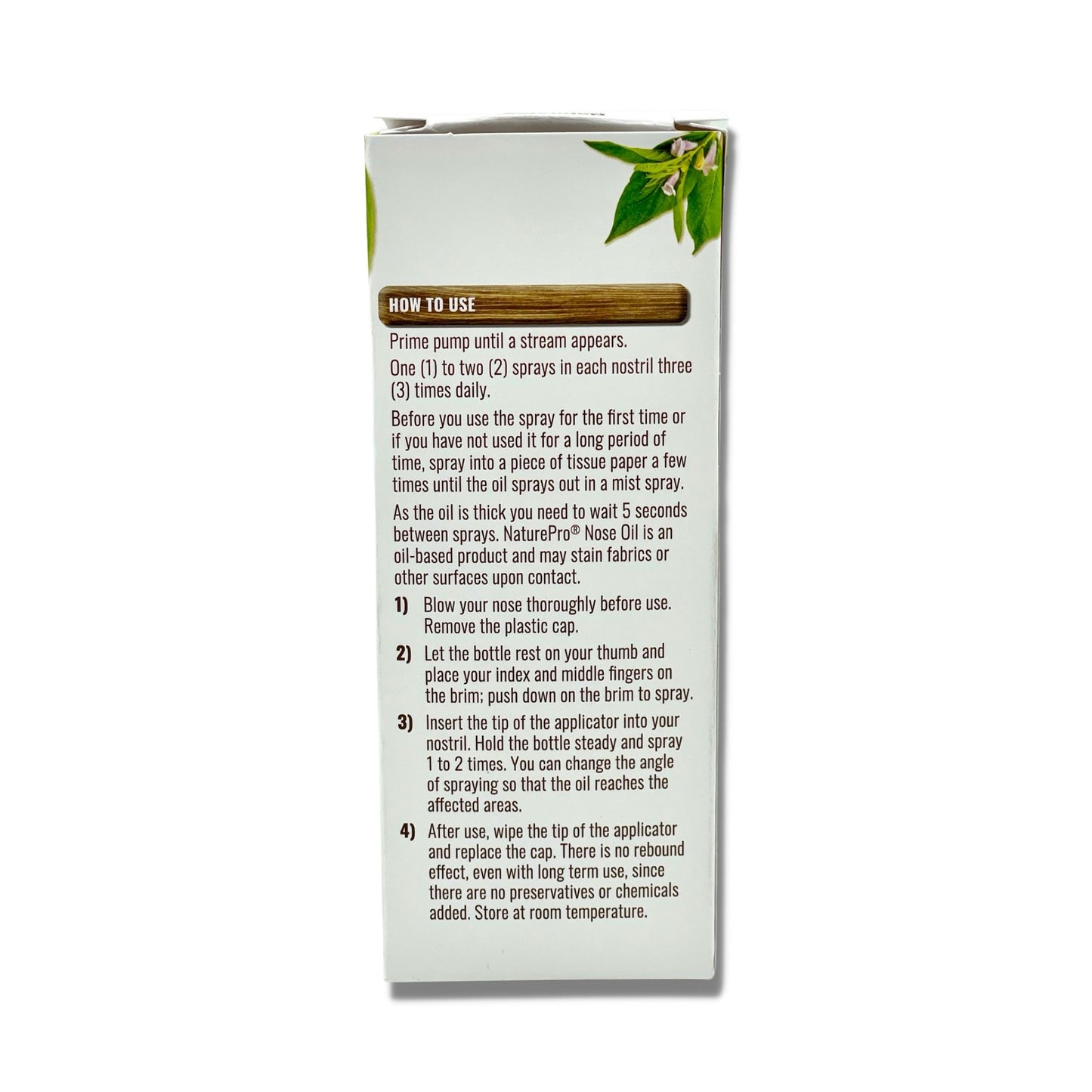 NaturePro Sesame Oil Nasal Spray N Natural Nasal moisturizer Made from 100% Natural Source Sesame Oil moisturizes and Lubricates severely Dry Nasal Passages | 0.75 fl