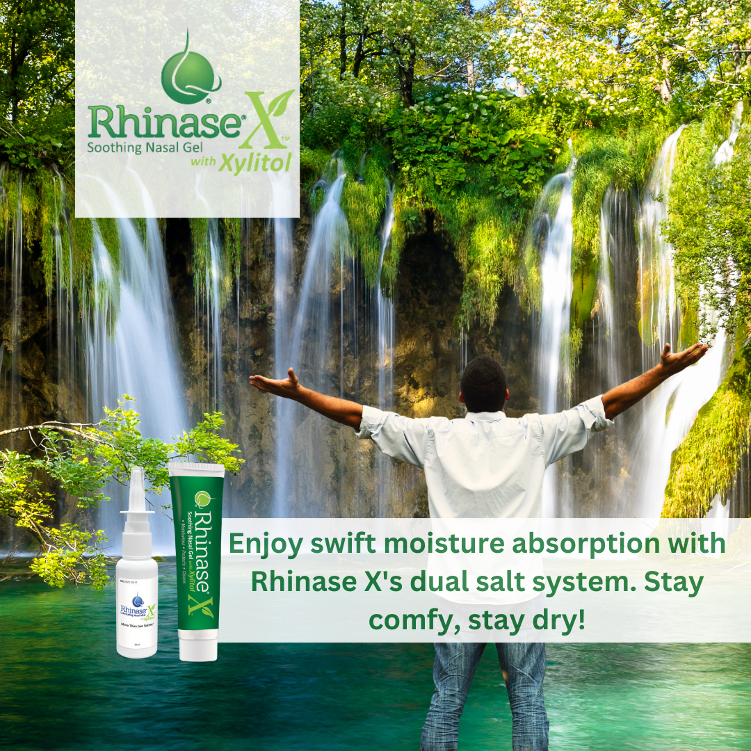 New:Rhinase X Combo Pack - Nasal Gel (30g) & Spray (30ml) for Complete Nasal Relief: Dryness, Congestion, Post Nasal Drip, and Allergies. Retain Moisture, Protect Against Moisture Loss and xylitol