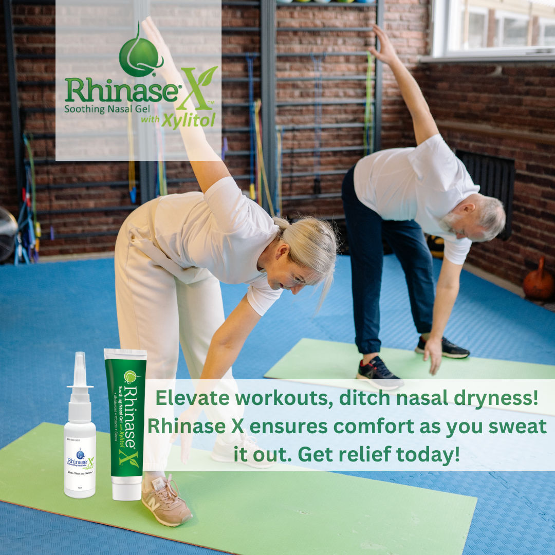 New:Rhinase X Combo Pack - Nasal Gel (30g) & Spray (30ml) for Complete Nasal Relief: Dryness, Congestion, Post Nasal Drip, and Allergies. Retain Moisture, Protect Against Moisture Loss and xylitol