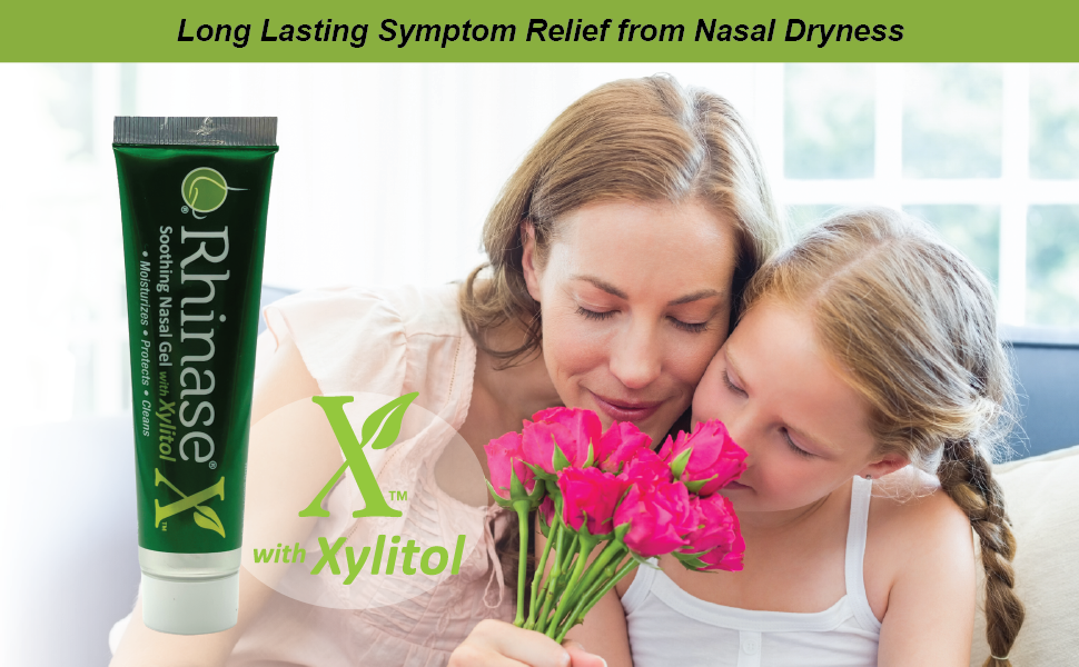 Rhinase X Nasal Gel | Less Sneezing, Itchiness, Nasal drip and Congestion | Mores Than Just Saline | Now with Xylitol | Long Lasting Symptom Relief from Nasal Dryness | (1 oz.)