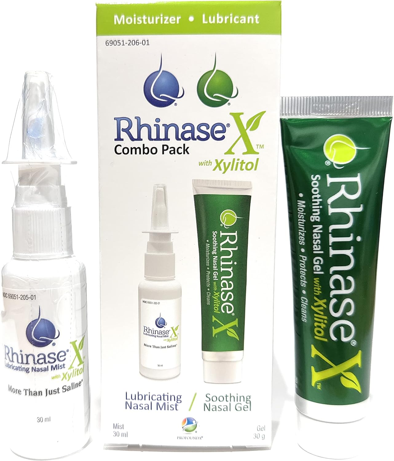 New:Rhinase X Combo Pack - Nasal Gel (30g) & Spray (30ml) for Complete Nasal Relief: Dryness, Congestion, Post Nasal Drip, and Allergies. Retain Moisture, Protect Against Moisture Loss and xylitol